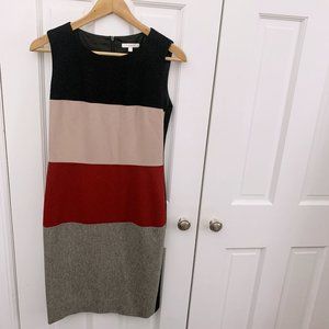 Paule Ka Striped Colorblock Dress